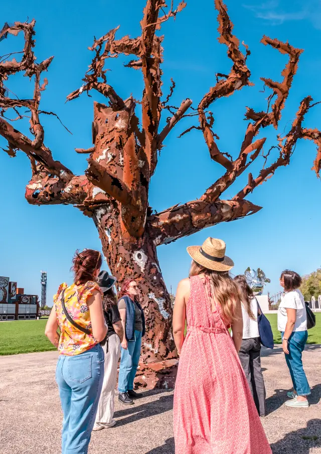 Guided tours of the Hellfest site, the world's biggest metal festival