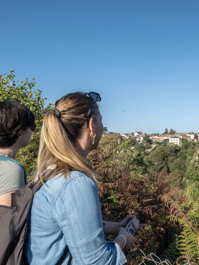 Hiking weekend near Nantes: hiking break with views over the vines and the maine valley at Pont Caffino on the GR de Pays Sèvre et Maine Boucle du Vignoble (vineyard loop)