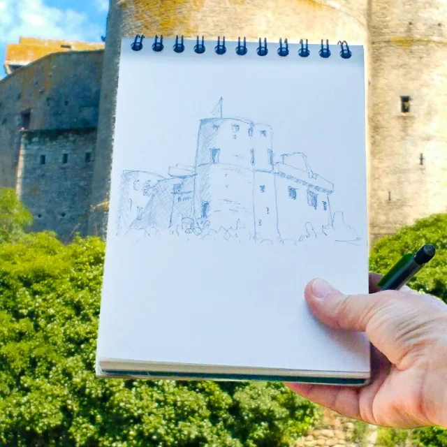 Le Vignoble Nantais, un territoire labellisé Pays d'Art et d'Histoire : une visite croquée de Clisson