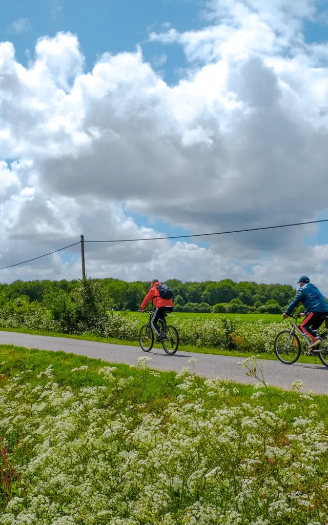 Boucle du Vignoble à Vélo près de la Regrippière et l'itinérence vélo dans la campagne du Vignoble Nantais avec Sylvain Le Bourdonnec du blog Ma vie en Loire-Atlantique