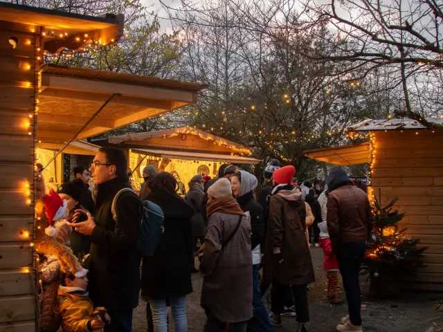Noël au zoo de la Boissière-du-Doré : le marché de Noël