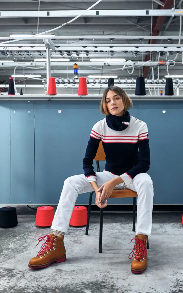 Visite des ateliers Royal Mer lors d’un voyage en groupe pour découvrir les savoir-faire textiles du Vignoble Nantais