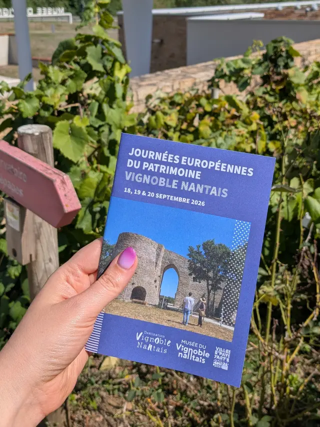 Programme Journées Européennes du Patrimoine 2026 Vignoble Nantais