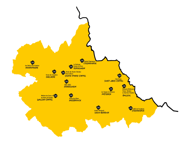 Carte Territoire je suis de flandre