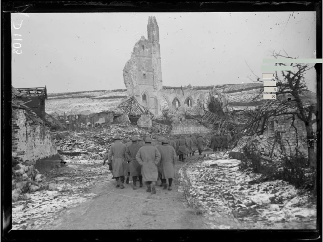 Ablain-Saint-Nazaire in ruins