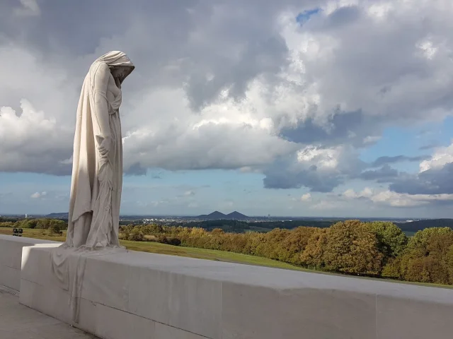 Mother Canada mourning sculpture at Vimy Memorial