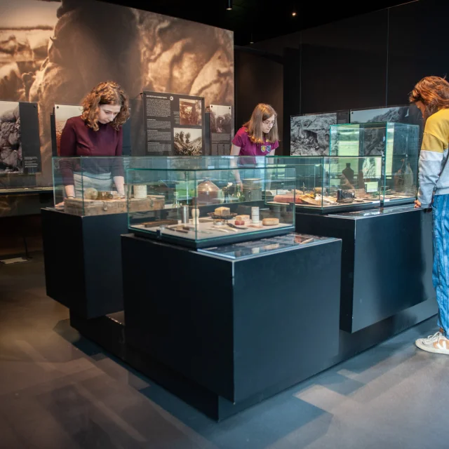 Inside the WW1 interpretation centre at Notre-Dame-de-Lorette – Souchez