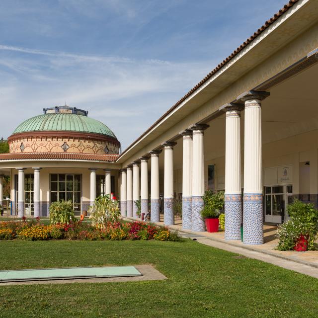 Perspective de la Galerie thermale et du Pavillon des Sources de Contrexéville
