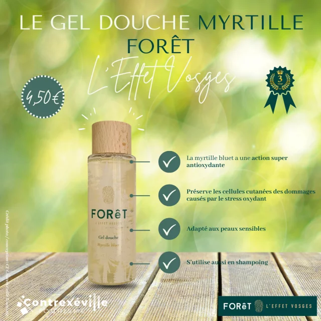 Gel Douche Myrtille Forêt l'Effet Vosges