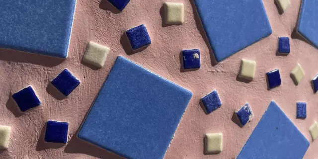 Mosaique des colonnades de la galerie thermale de Contrexéville