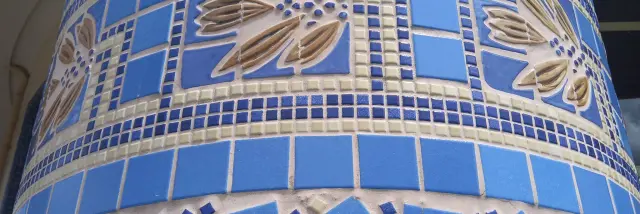 Mosaique des colonnades de la galerie thermale de Contrexéville