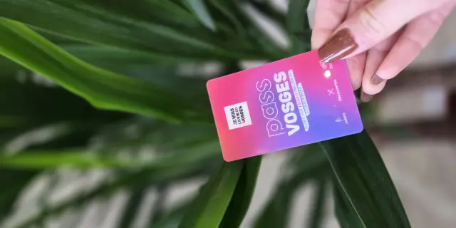 Main tenant une carte Pass Vosges