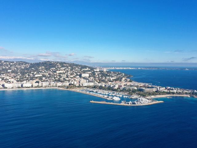 Cannes vue avion