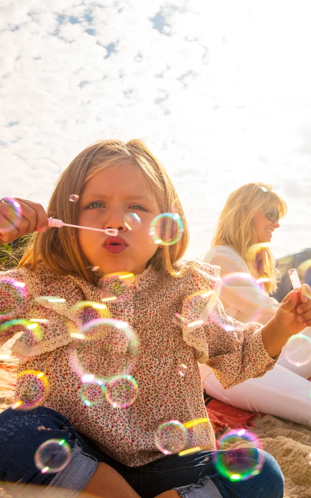 Famiglia in spiaggia