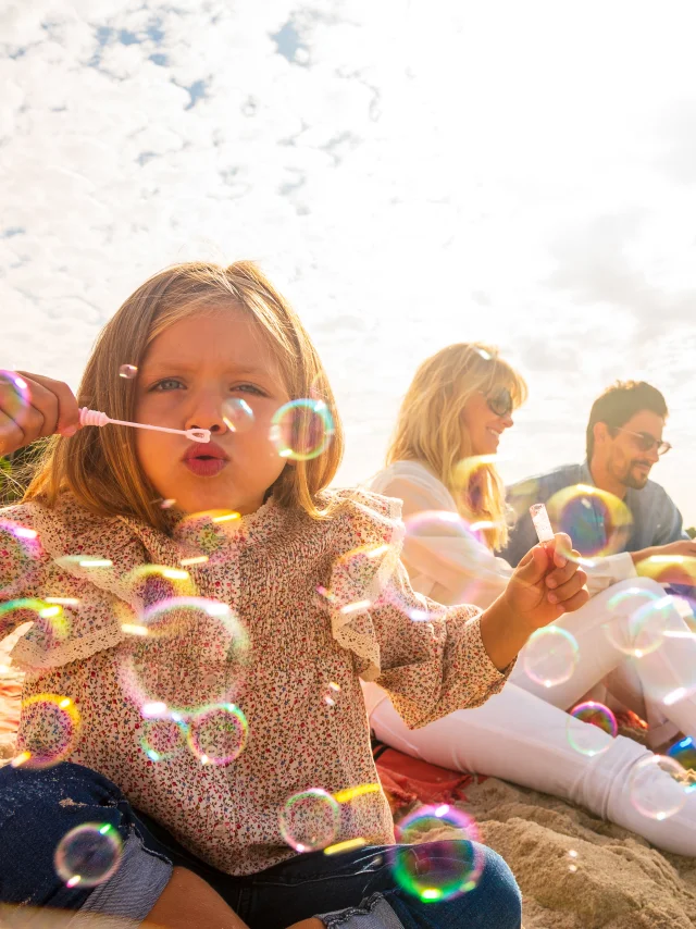 Familie am Strand
