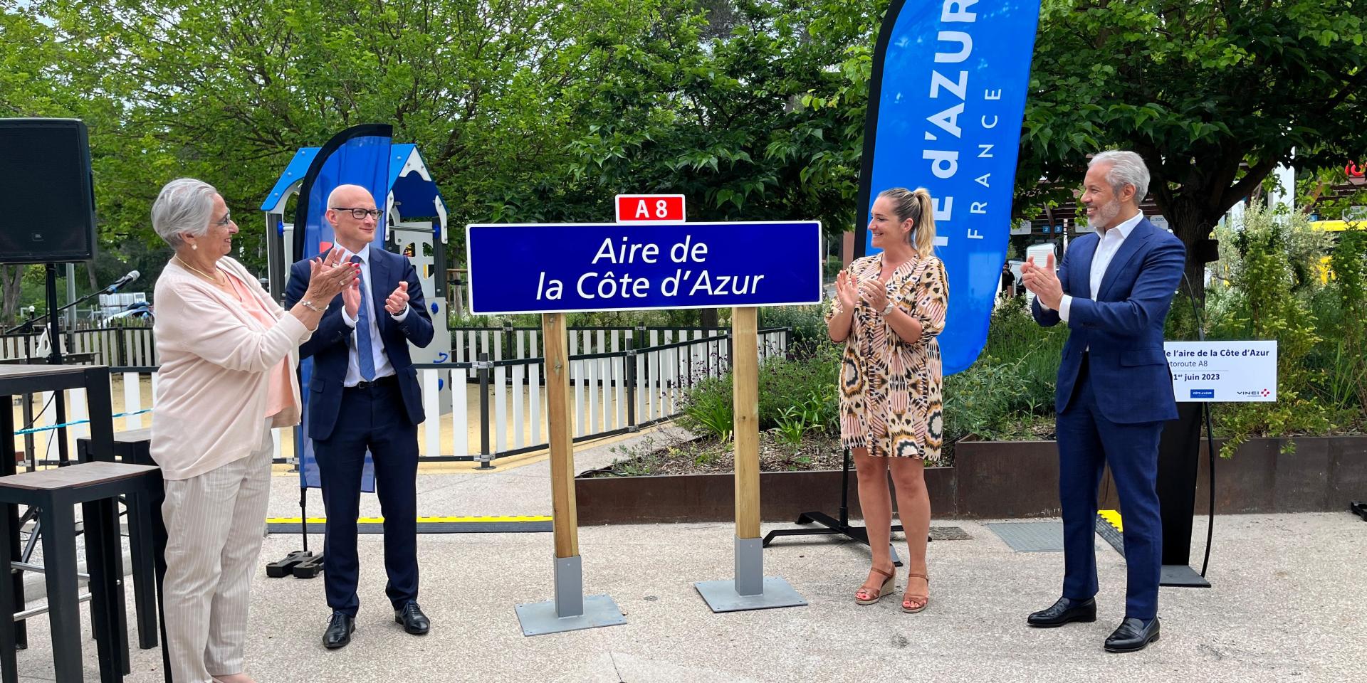 Inaugurazione di Aire Côte d'Azur - Vinci