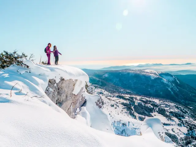 Randonnée en raquette à La Mouliere
