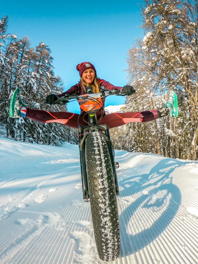 VTT sur les pistes de ski