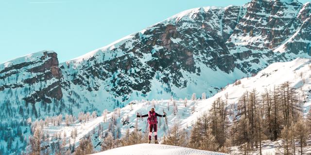 Casterino Randonnee Montagne Hiver
