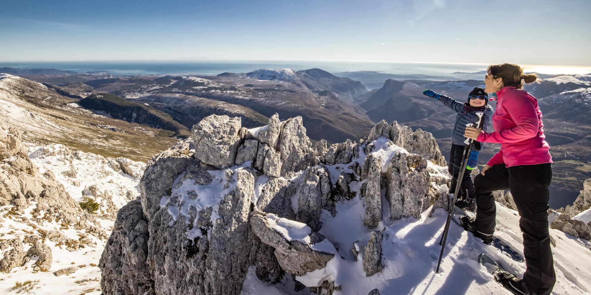 Gréolières-Les-Neiges, la station de ski vue mer