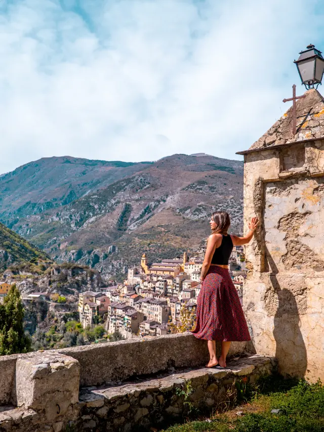 Vue Saorge Isabelle Fabre Cote Dazur France