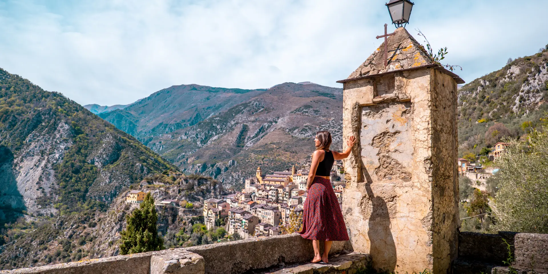 Vue Saorge Isabelle Fabre Cote Dazur France