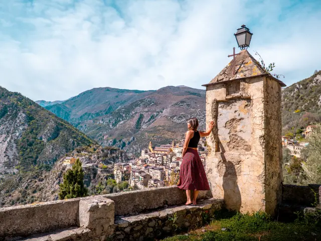 Vue Saorge Isabelle Fabre Cote Dazur France