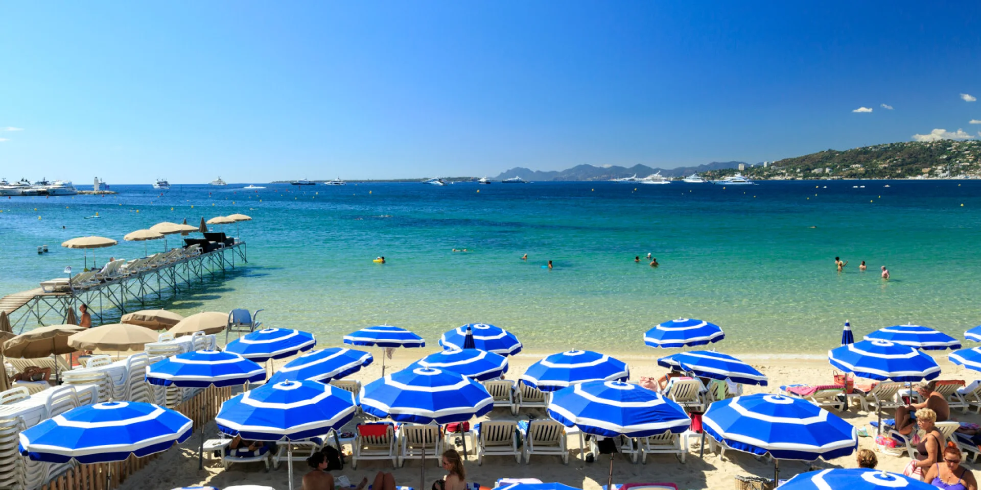 France, Alpes Maritimes (06), Antibes, Juan les Pins, plage