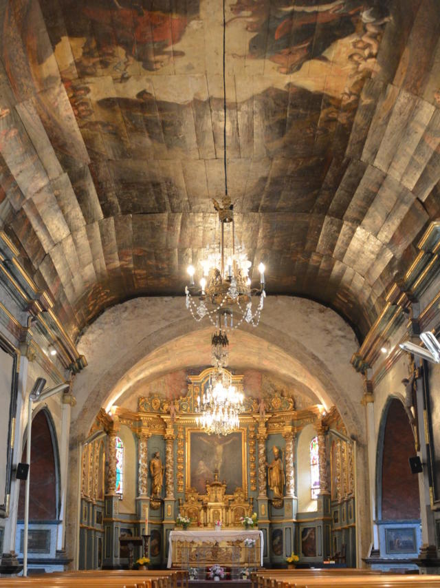 L'église de Lévignacq et son plafond peint | Côte Landes Nature