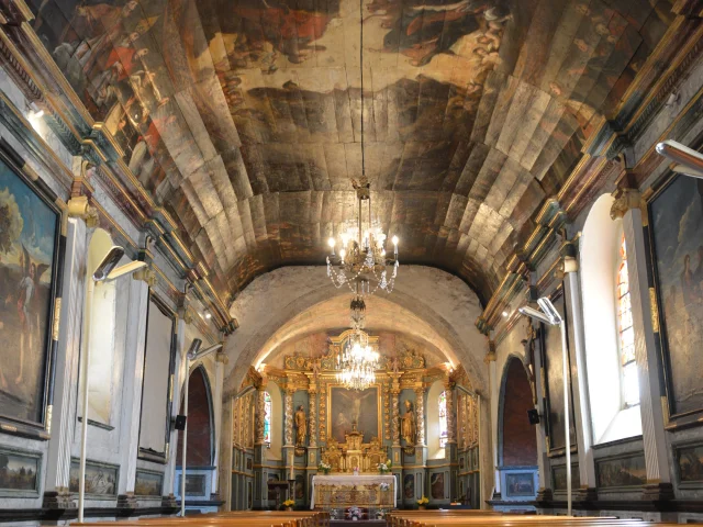 L'église de Lévignacq et son plafond peint | Côte Landes Nature