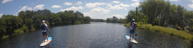 Balade en Paddle sur le lac d'Uza | Côte Landes Nature