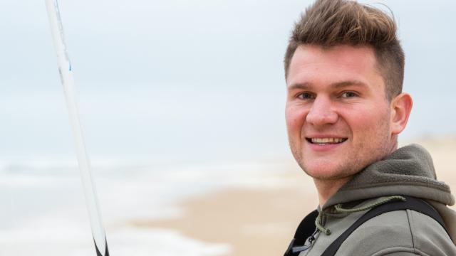 Quentin, fan de Surf Casting en Côte Landes Nature