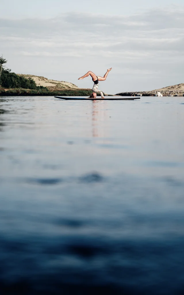 Stand up paddle sur le courant de Contis