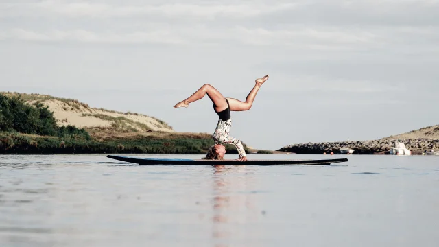 Stand up paddle sur le courant de Contis
