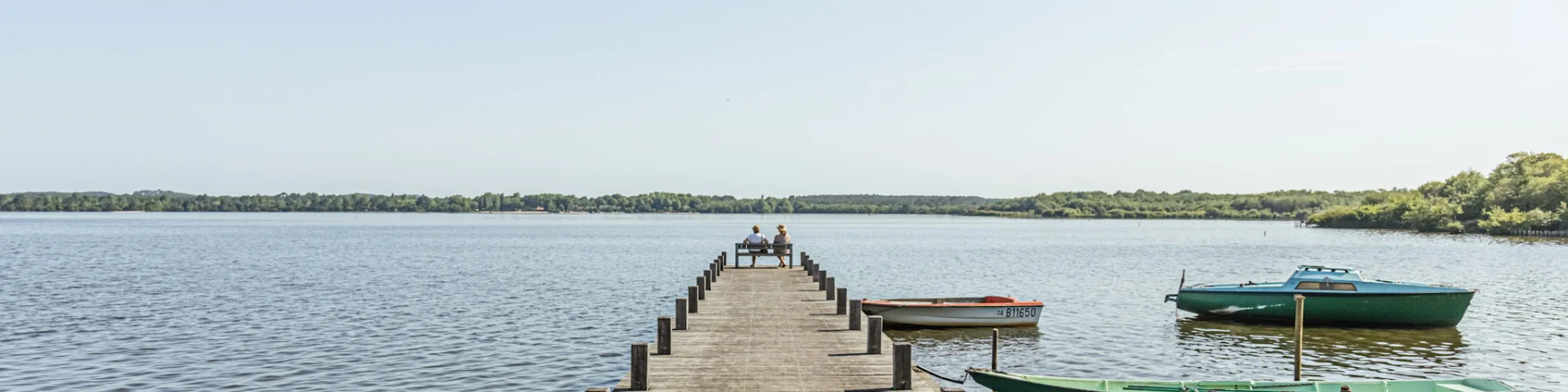 Ponton au Lac de Léon