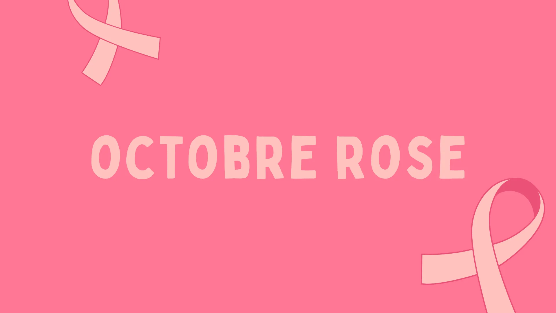 Rose Et Blanc Simple Octobre Rose Presentation