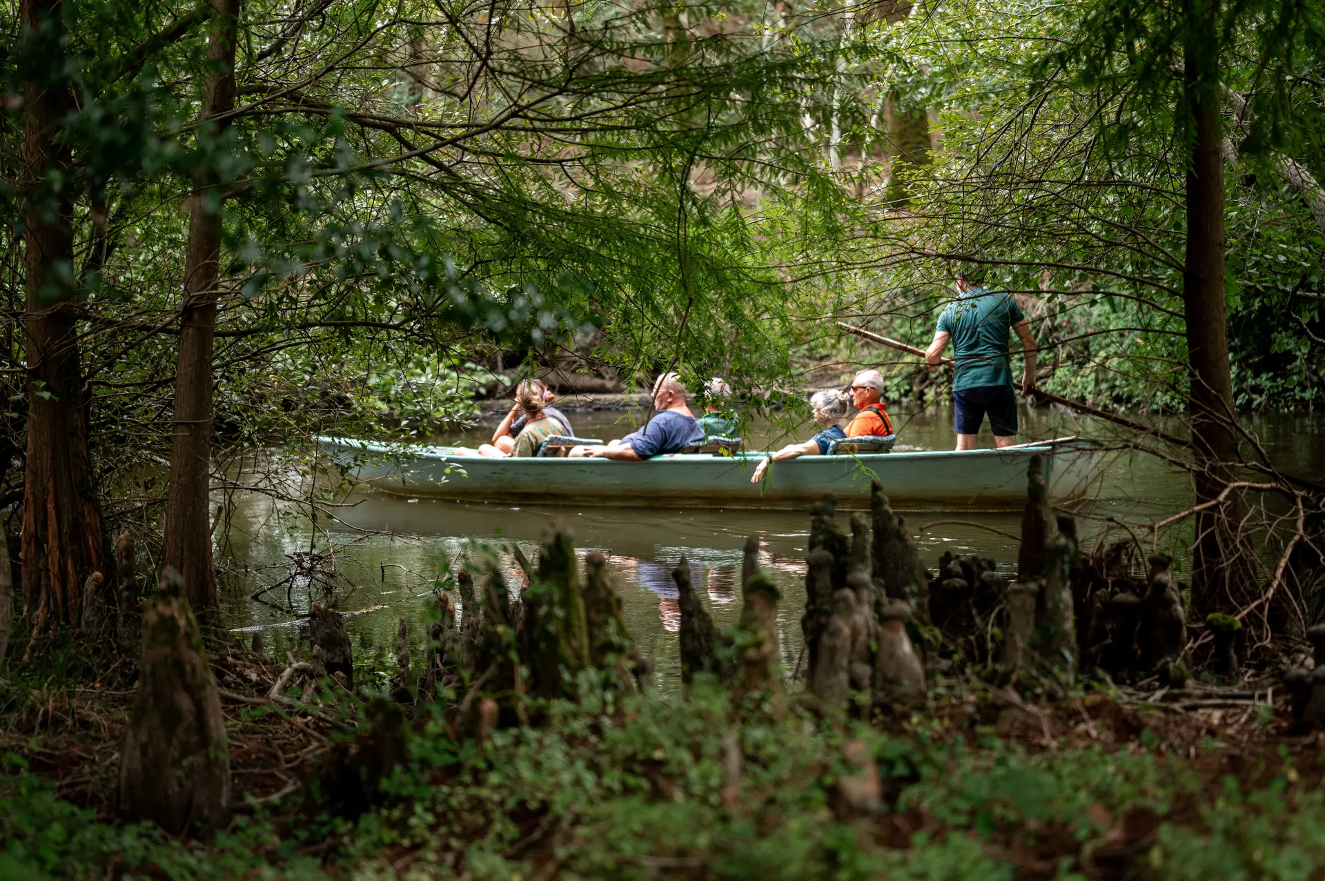 Balade sur le Courant d'Huchet avec les Bateliers