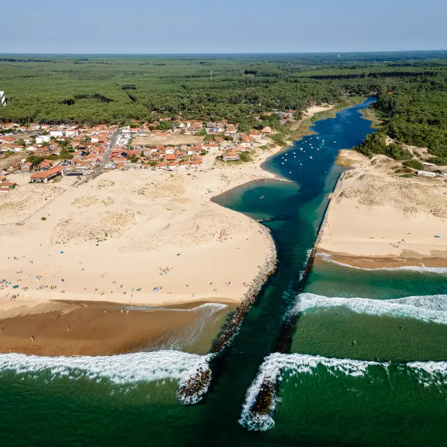 Courant de Contis et plage