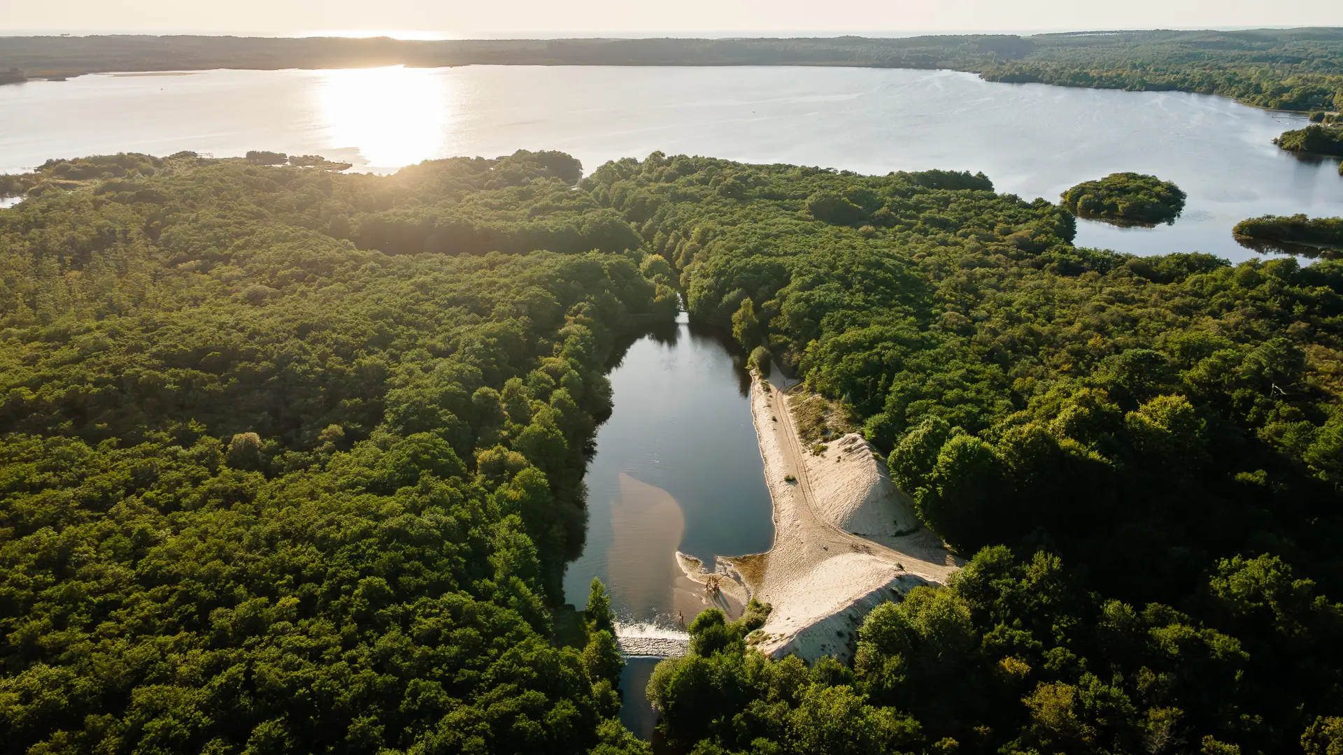 Le Lac de Léon, côté Vielle-Saint-Girons