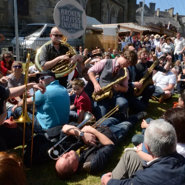 Brocken Brass lors du festival Jazz sous les Pommiers