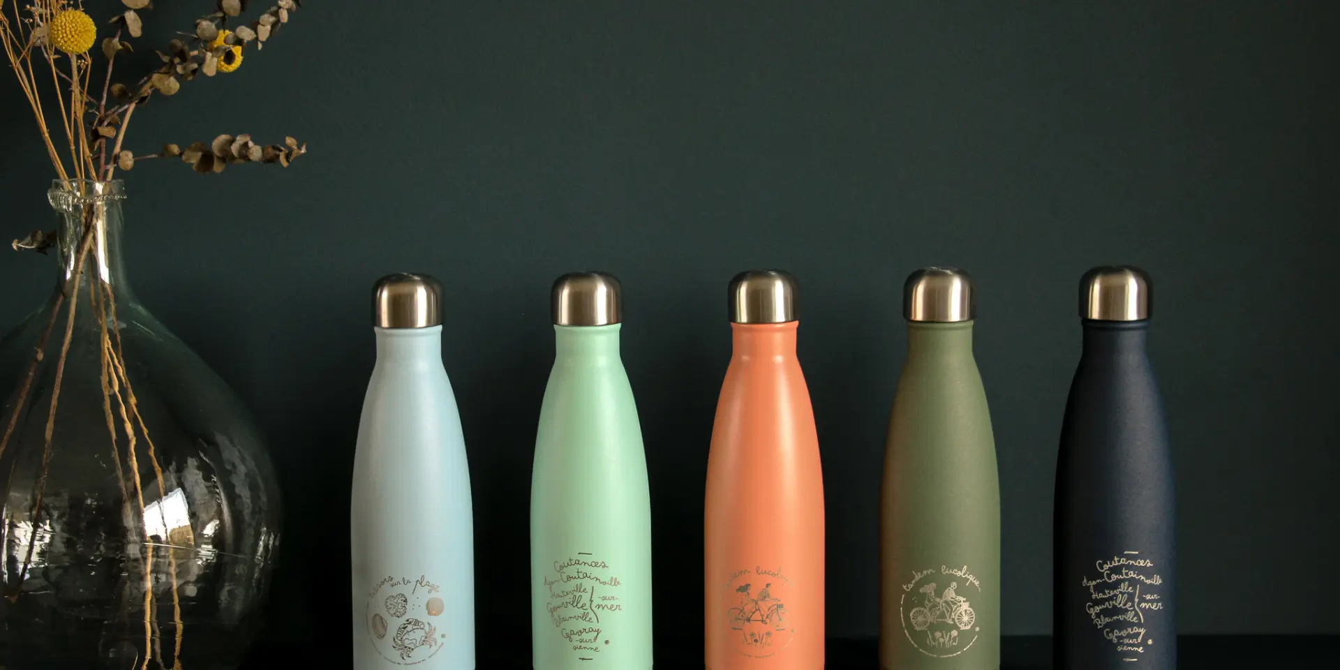 Gourdes Qwetch de la boutique de Coutances Tourisme