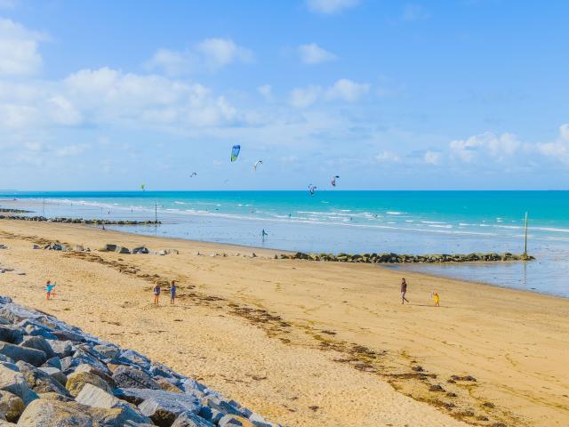 Plage de la planche à Agon-Coutainville