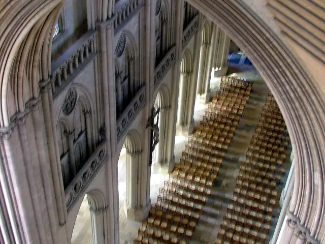 Vue des hauteurs de la cathédrale de Coutances