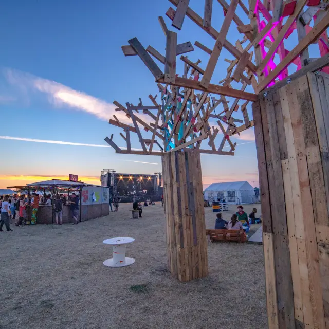 Festival chauffer dans la noirceur