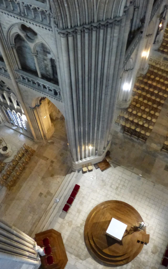 Visite des parties hauts de la cathédrale de Coutances