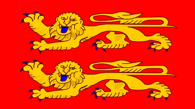 Deux licornes souriantes devant des voitures stylisées sur fond rouge