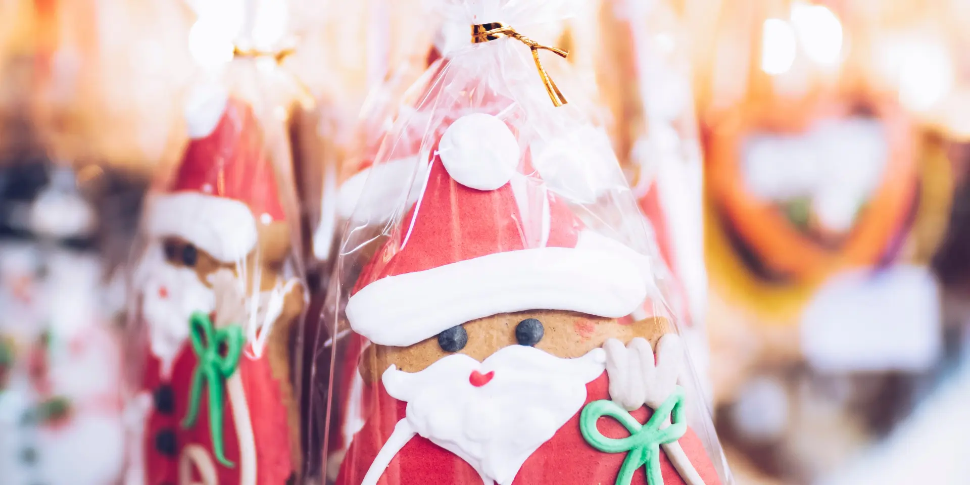 Gâteau au gingembre dans un sachet transparent