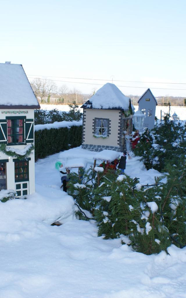 Village miniature de Noël de Guéhébert