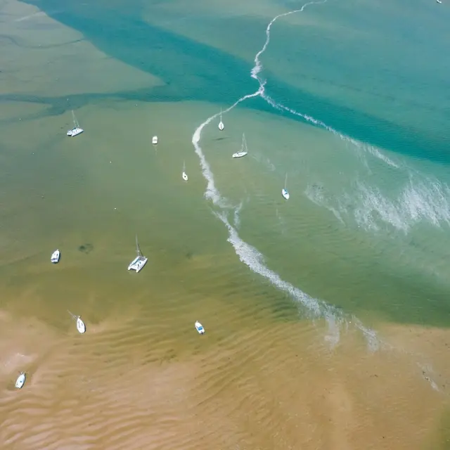 Havre de Regneville vu du ciel
