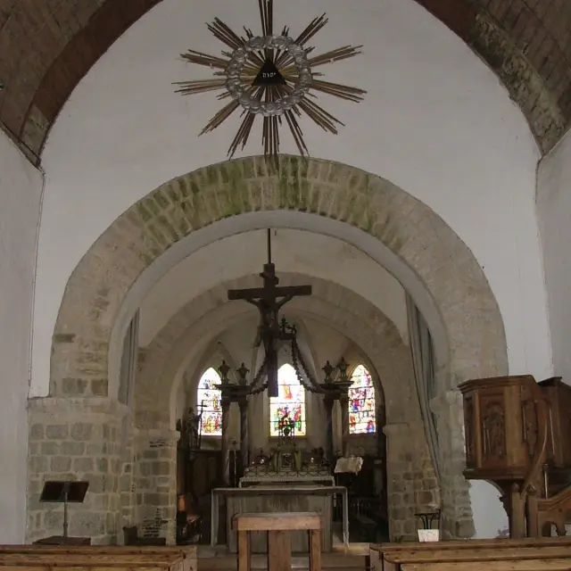 Intérieur de l'église de Orval